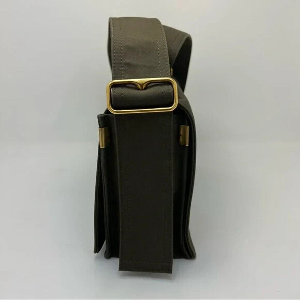 Burberry Olive Green Trench Messenger Bag Crossbody EUC - Picture 5 of 11